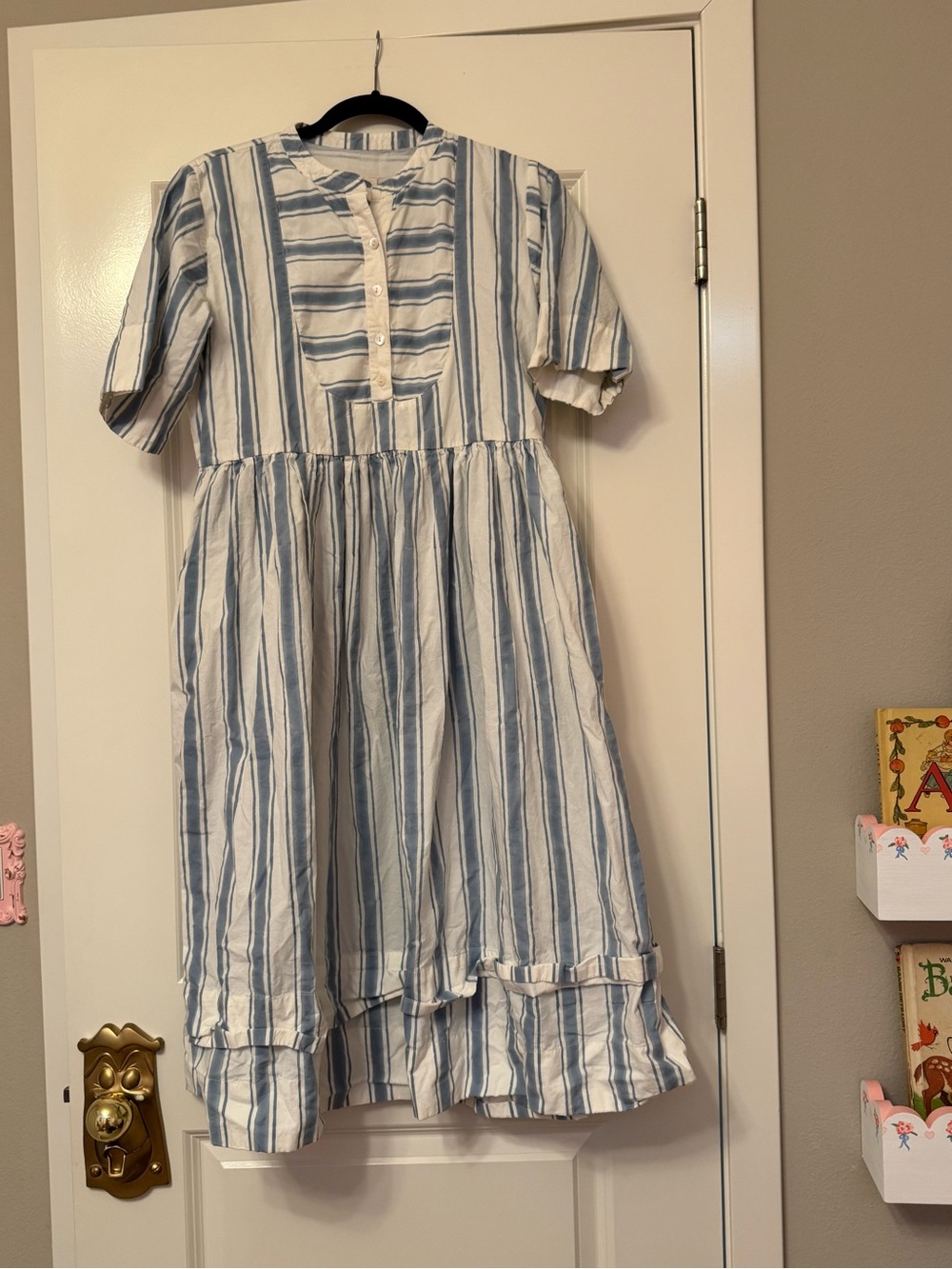 Daydress UK Blue and White Striped Cotton Dress